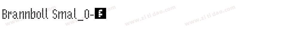 Brannboll Smal_0字体转换